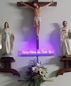 CHỮ LED NỔI THIÊN CHÚA LÀ TÌNH YÊU