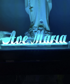 CHỮ NEON LED NỔI AVE MARIA 9X20CM