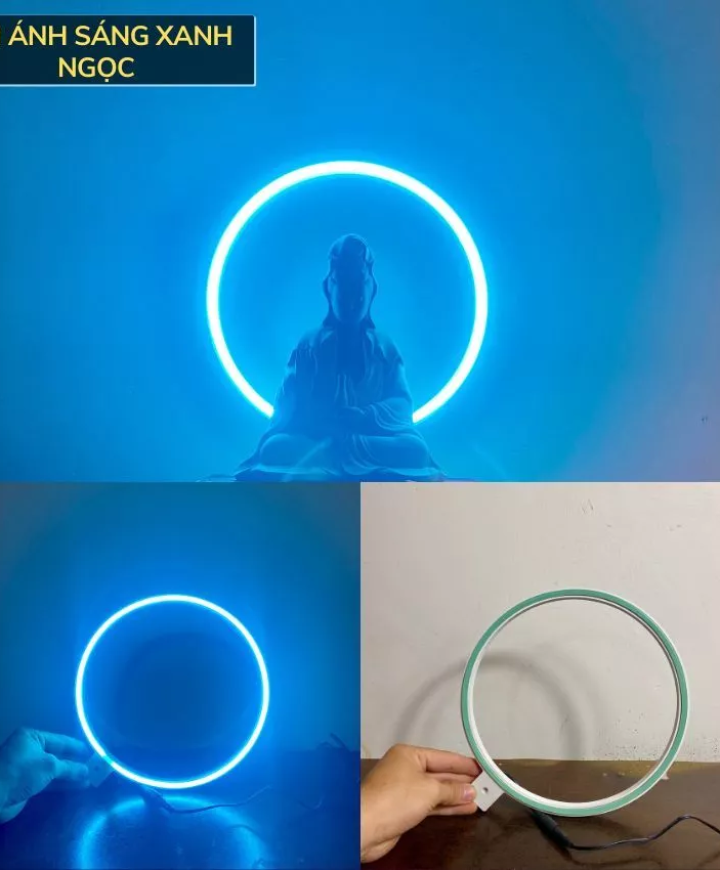 VÒNG ĐÈN HÀO QUANG TÔN GIÁO (MÀU XANH NGỌC)